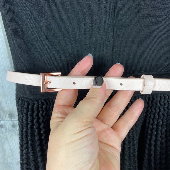 Ted Baker Black Alicii Bow Belt Knit Dress Size 1 - Picture 6 of 8